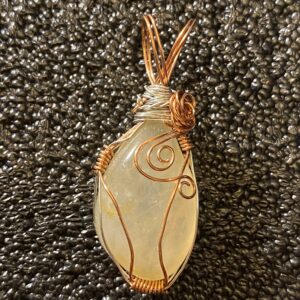 Oval Shaped Wire Wrapped Stone